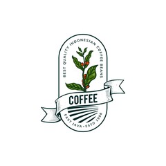 coffee logo template design 