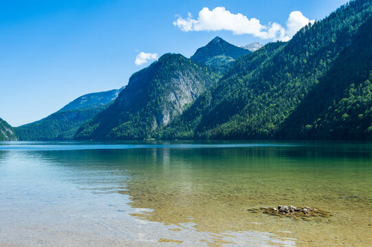 Germany, Bavaria, Upper Bavaria, Berchtesgaden Alps, Berchtesgaden National Park, Lake Koenigssee