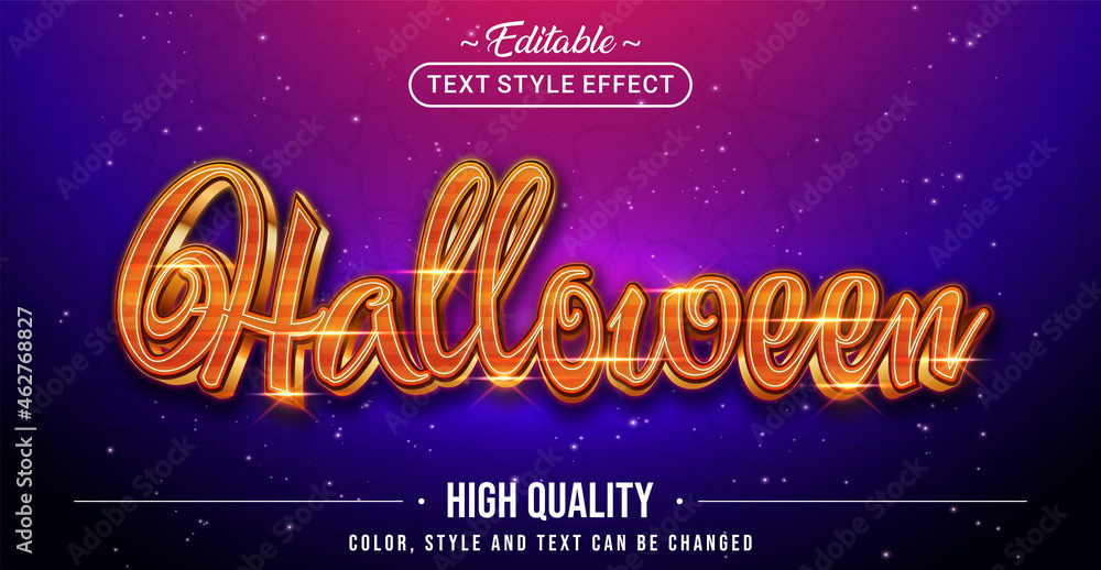 Poster Editable text style effect - Halloween text style theme.