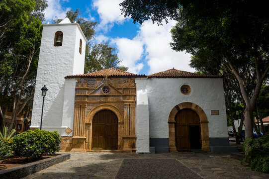 Spain, Canary Islands, Fuerteventura, Pajara, church Nuestra Senora de Regla