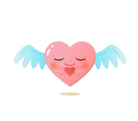 助け合いハートのキャラクター