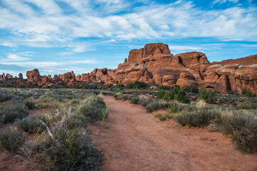 USA, Utah, Arches National Park, Fiery furnace a maze like passageway