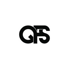 qfs initial letter monogram logo design