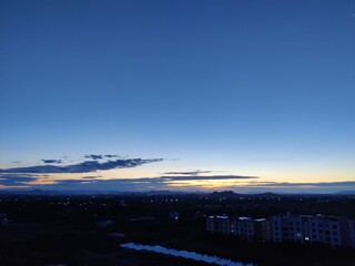 Picture of sunrise shot from a hill