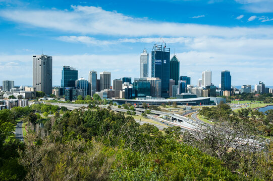 Skyline of Perth, Western Australia