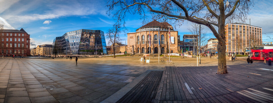 Germany, Freiburg, Old Synagogue Square