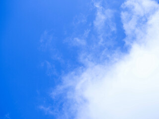Blue sky background with clouds