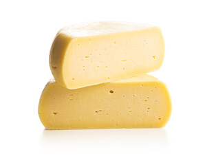 Block of hard cheese.