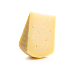Block of hard cheese.