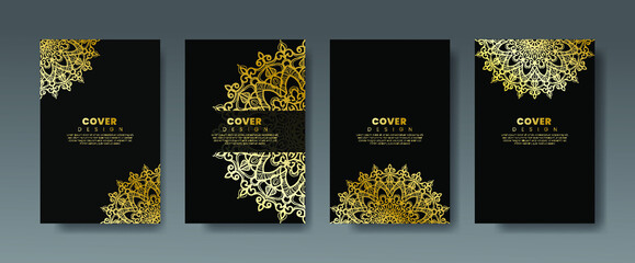 Cover   banner or card template and background with mandala