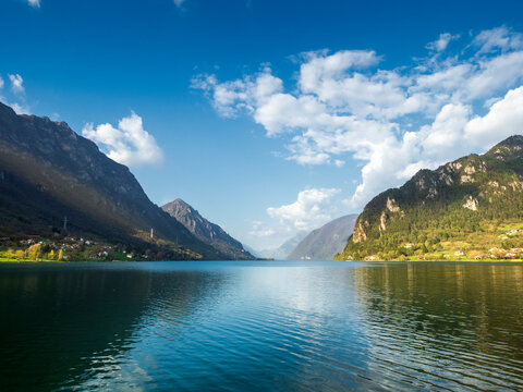 Italy, Lombardy, Idro lake, Adamello Alps, Parco Naturale Adamello Brenta