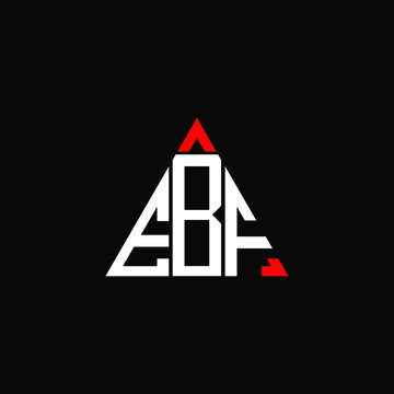 EBF letter logo creative design. EBF unique design
