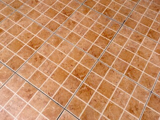 orange marble tile floor pattern background
