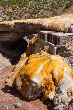 Inca Bridge near Mendoza, Argentina, South America