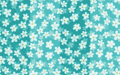 Floral seamless with hand drawn color flowers. Cute summer background. Modern floral compositions. Fashion vector stock illustration for wallpaper, posters, card, fabric, textile