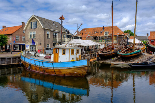 The Netherlands, Utrecht, Bunschoten-Spakenburg, Oude Haven, Fishing village