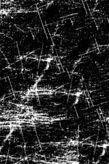 The grunge texture is black and white. Vector monochrome background