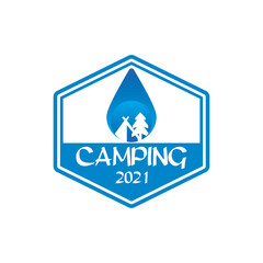 camping logo , adventure logo vector