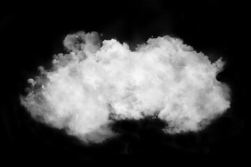 White Fog or smoke on black background