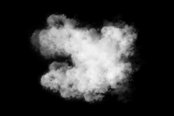 White Fog or smoke on black background