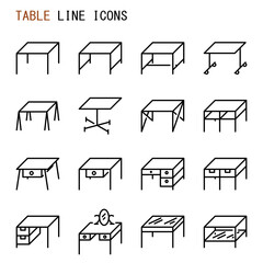 Table line icons
