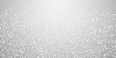 Random white dots Christmas background. Subtle fly