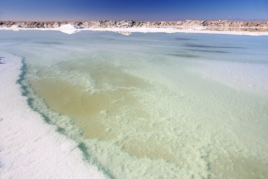 Namak Lake (Daryacheh-ye Namak), salt lake located approximately 100 km east of the City of Qom, Iran