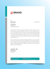 Modern Creative & Clean business style letterhead of your corporate project design. print with vector & illustration