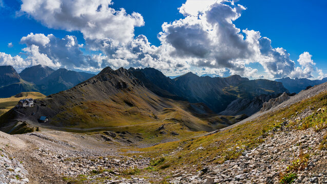 Italy, Veneto, Dolomites, San Pellegrino Pass, Paradiso mountain hut