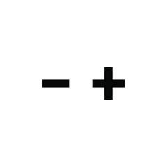 plus and mines icon, electronic components