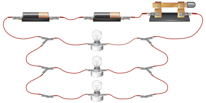 Science experiment of circuits