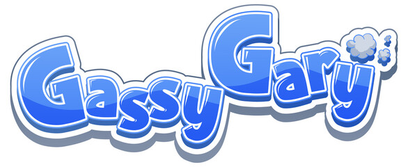 Gassy Gary logo text design