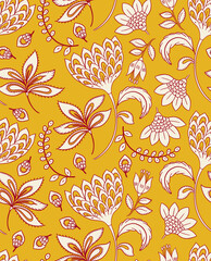Indian Batik Seamless Pattern