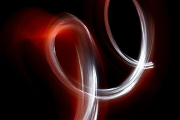 Freeze light on dark background