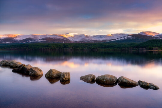 United Kingdom, Scotland, Highlands, Cairngorms National Park, Loch Morlich