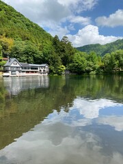 Fototapeta premium boat on the river