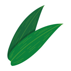 シンプルな笹の葉のイラスト