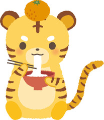 寅年　正月　年賀　お雑煮　お餅