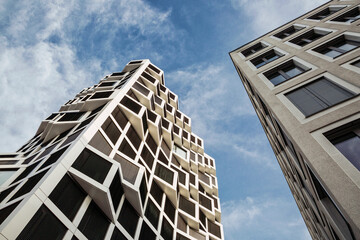 Modern high-rise residential building in Munich, Germany
