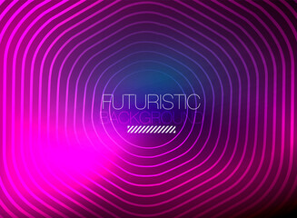 Neon color square shape lines abstract background. Shiny magic energy and motion concept, vector abstract wallpaper background