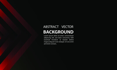 background geometric gradient abtrak shape red arrow gradient and black, with a simple and elegant style, for posters, banners, and others, vector design eps 10