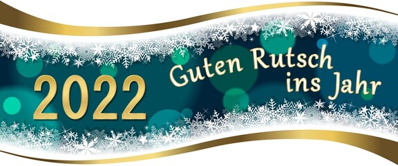 Frohes neues Jahr 2022 Grußkarte 