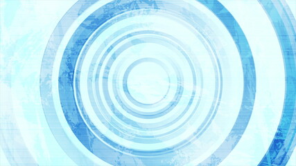 Light blue grunge circles abstract geometry background
