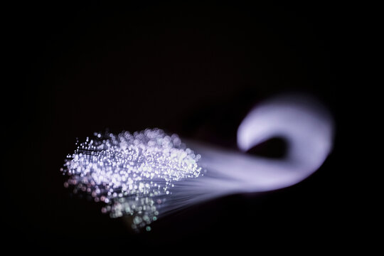 Optical fiber transmitting information