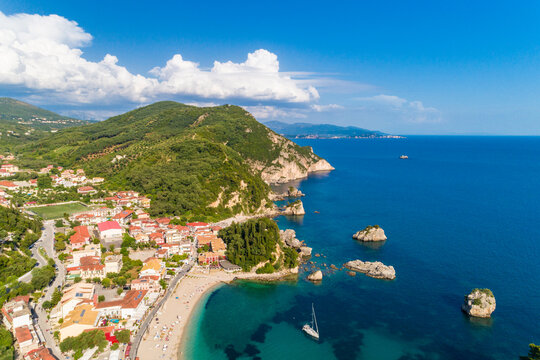 Greece, aerial view of Parga