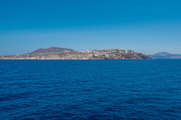 Fototapeta na wymiar Landscape of Santorini island in Greece