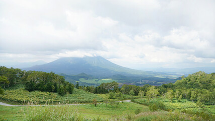 Fototapeta na wymiar Mount Yotei From the Top of the Mountain in Hokkaido, Japan.