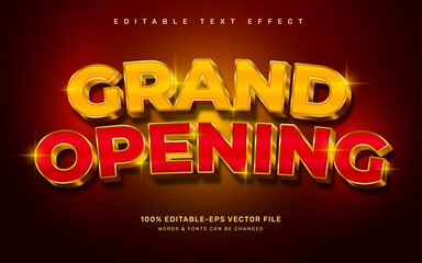 Grand Opening text effect