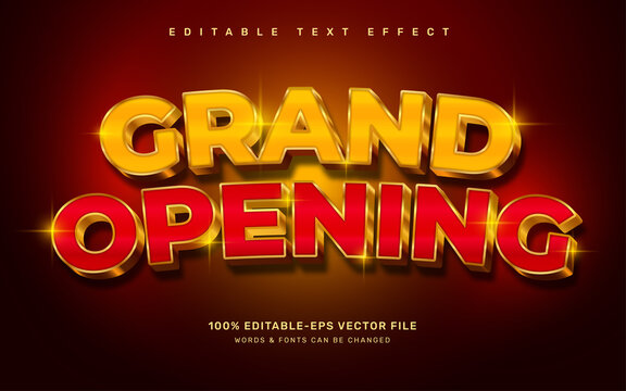 Grand Opening Text Effect