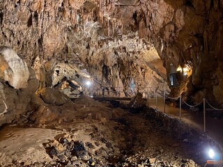 Tourist cave Vrelo in the Gorski kotar region - Fuzine Croatia or Die H&ouml;hle Vrelo in der kroatischen Region Gorski kotar - Kroatien (Turistička &scaron;pilja Vrelo u regiji Gorski kotar - Fužine, Hrvatska)